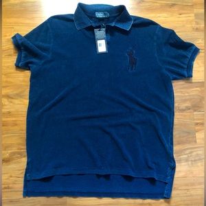Men’s XL NWT Big pony polo Vintage Blue Classic Fit Ralph Lauren